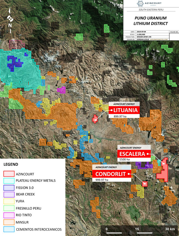 AAZ PeruProjectMap ESCALERA LITUANIA CONDORLIT